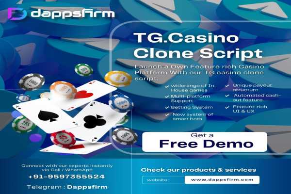 Launch a Unique Telegram Casino with Bespoke TG.Casino Clone Software